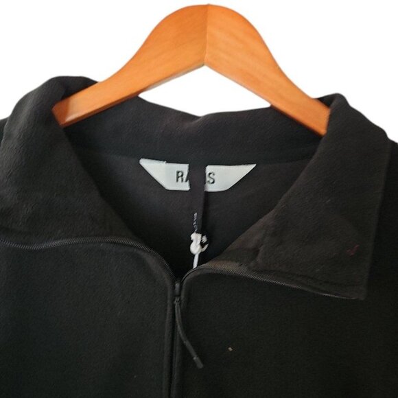 RAINS Addis Fleece Half Zip Pullover Shirt Black Men’s Plus Size XXL NWT - Picture 4 of 11